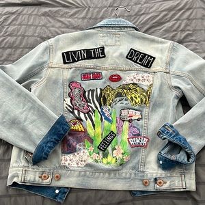 Forever 21 patched Jean jacket